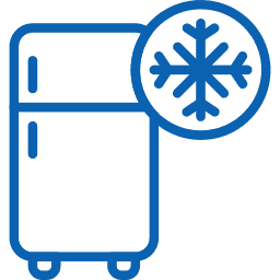 refrigerator with freezer icon - appliance repair technician course